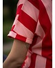 t-shirt damskie T-shirt w paski red 2