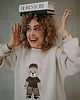 bluza bez kaptura damska Bluza oversize Tony Teddy dla mamy i taty 4