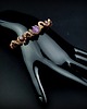 bransoletki wire wrapping Miedziana bransoleta mankietowa z ametystem i granatem - Zamówienie specjalne 7