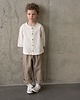 bluzki dla chłopców Koszula lniana oversize off white 4