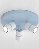 lampy do pokoju dziecka Chłopięca lampa sufitowa typu spot niebieska 1