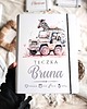 Chrzest - inne TECZKA ZEBRA z metryczką, prezent na roczek, narodziny, Chrzest 1