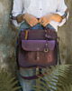 torby na ramię Oryginalna skórzana torebka w śliwkowym kolorze od LadyBuq Art 4