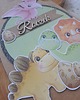 kartki scrapbooking Kartka na roczek dla chłopca (dinozaury) 1