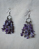 kolczyki - inne Długie optymistyczne kolczyki z ametystem 2