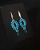 kolczyki szklane Długie Kolczyki Blue Zircon Glow 1