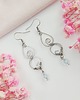 kolczyki wire wrapping Kolczyki Topaz stal chirurgiczna handmade wirewrapping 1