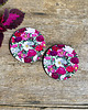 podkładki do kuchni Podkładki pod kubek- Piwonie- Kwiaty - Ilustracja - Cup coasters 1