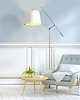 lampy podłogowe Funkcjonalna lampa podłogowa do czytania w salonie FOYA GOLD 5