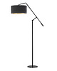 lampy podłogowe Lampa stojąca na ruchomym ramieniu z welurowym abażurem LIBERIA VELUR 3