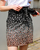 spódnice mini Spódniczka mini kopertowa, wiązana panterka 2