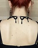chokery Koronkowy choker czarny jak skrzydła kruka 6