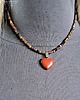 wisiory Urocze serce z jaspisu brekcja prezent handmade dla ukochanej osoby 6