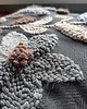 poduszki plecione Poduszka kwiaty punch needle boho natural 1