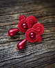 kolczyki soutache Bordowe kolczyki soutache 3