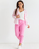 spodnie materiałowe damskie Spodnie barbie pink 1