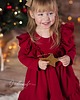 sukienki dla dziewczynki Sukienka Dresowa  Red Christmas 2