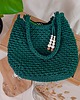 torby na ramię Duża torba ze sznurka na ramię Belly bag - leśna 5