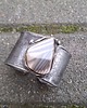 bransoletki wire wrapping Krzemień w gniazdku - bransoletka regulowana 1