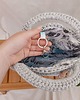 torby na ramię Big Round Crochet Bag - szary melanż 1