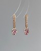 kolczyki pozłacane Kolczyki wiszące Różowy Pąk 3