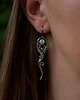 kolczyki wire wrapping Długie kolczyki kamień księżycowy wire wrapping 4
