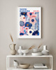 plakaty PLAKAT dekoracyjny , kwiaty Yayoi Kusama, łąka abstrakcyjna 4