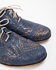 półbuty damskie Skórzane półbuty jazzówki Zapato model 246 granat etniczny 3