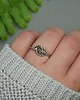pierścionki - różne Pierścionek regulowany agat wire wrapping 3