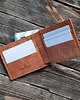 portfele męskie No.16 / Skórzany portfel na karty oraz banknoty:  Maya Whisky/Slam Avana 4
