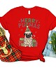 t-shirt damskie Koszulka  z nadrukiem MERRY PUGMAS 4
