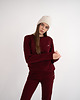 bluza bez kaptura damska Bluza Burgundy 4