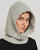 czapki damskie Balaclava DOLORES - szara - Handmade - Merino, alpaka, jedwab 1