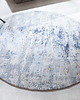 dywany Dywan okrągły Moder Art niebieski beż bawełniany 150cm 1