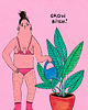 grafiki i ilustracje Pocztówka Grow Bitch 1