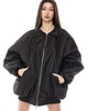 kurtki damskie Kurtka typu bomber oversize czarna collar 3