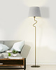 lampy podłogowe Designerska lampa stojąca do salonu z abażurem FOGO 4
