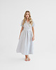 sukienki midi damskie Lniana Sukienka JASMINE LIGHT GRAY 3