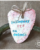 dodatki - różne Ceramiczne serce z personalizacją na prezent, dedykacja, pamiątka 5