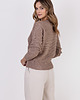 swetry damskie  Elegancki kardigan - SWE317 mocca MKM 3
