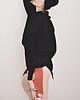 bluza bez kaptura damska Ciepły Czarny Półgolf Turtleneck Black 5