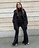 bluza z kapturem damska Bluza Restful czarna z kapturem na zamek 2