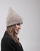czapki damskie Czapka beanie  chłodny beż  100% merino 1