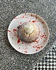 patery i talerze Talerz porcelanowy nakrapiany pomarańczowy MARE / 21 cm 2