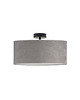 plafony Pudrowy plafon do salonu z welurowym abażurem WENECJA VELUR KIDS fi - 40 cm 3