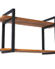 regały i półki Półka Wiszaca na Ściane Loft Podwójna Regał Nowoczesna 80 cm 3
