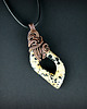 wisiory Jaspis dalmatyński wisiorek wire wrapping 4