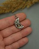 wisiory Wisiorek księżyc złoty labradoryt wire wrapping 2