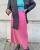 spódnice maxi Spódnica Pink Contrast Pliss 1