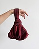 torebki do ręki Bordowa torebka z kokardą, do ręki, na nadgarstek NAMINESO DRAPE 1